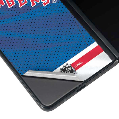 NHL New York Rangers Home Jersey Galaxy Z Fold4 5G Skin